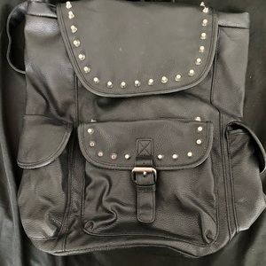 Faux Leather Backpack